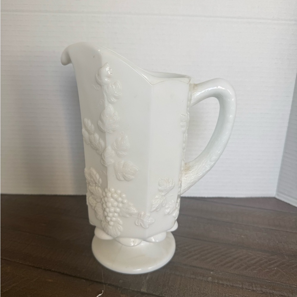 Vintage Westmoreland 1950's White Milk Glass Pitcher